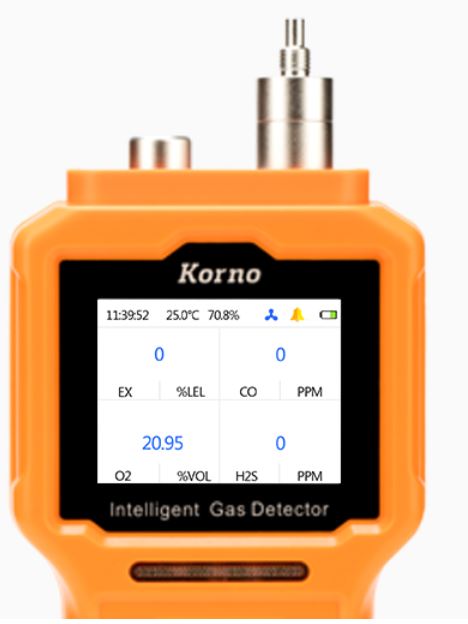 meter calibrated for Ex, CO, O2, H2S