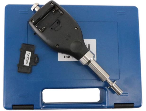 Fruit hardness tester battery housing