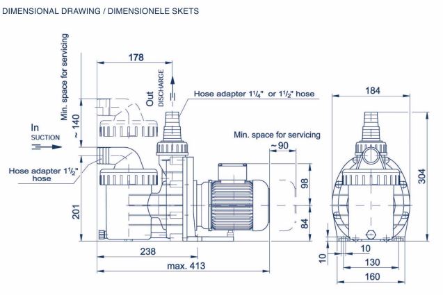 BADU picco 5 dimensions