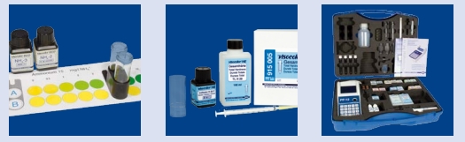Colorimetric and titrimetric test kits 