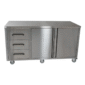 Stainless Steel Drawer Service Counter With Storage