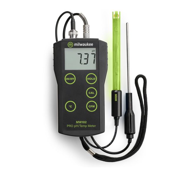 Milwaukee MW102 PRO+ 2-in-1 pH and Temperature Meter with ATC Milwaukee MW102 PRO+ 2-in-1 pH and Temperature Meter with ATC